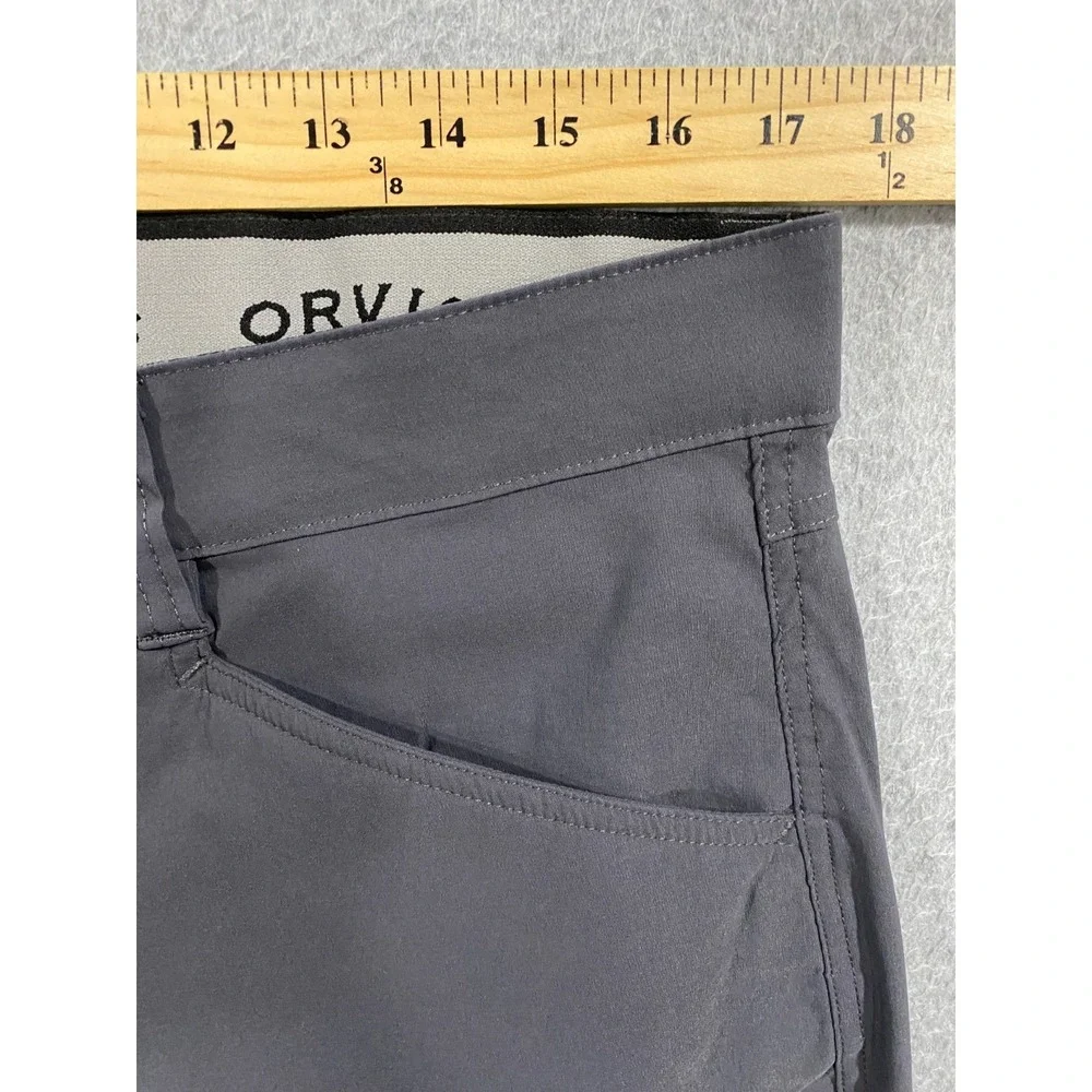 Orvis Men's Water Repellent Outdoor Tech Pants 36x30 (Fits 35x27.5) Gray Stretch